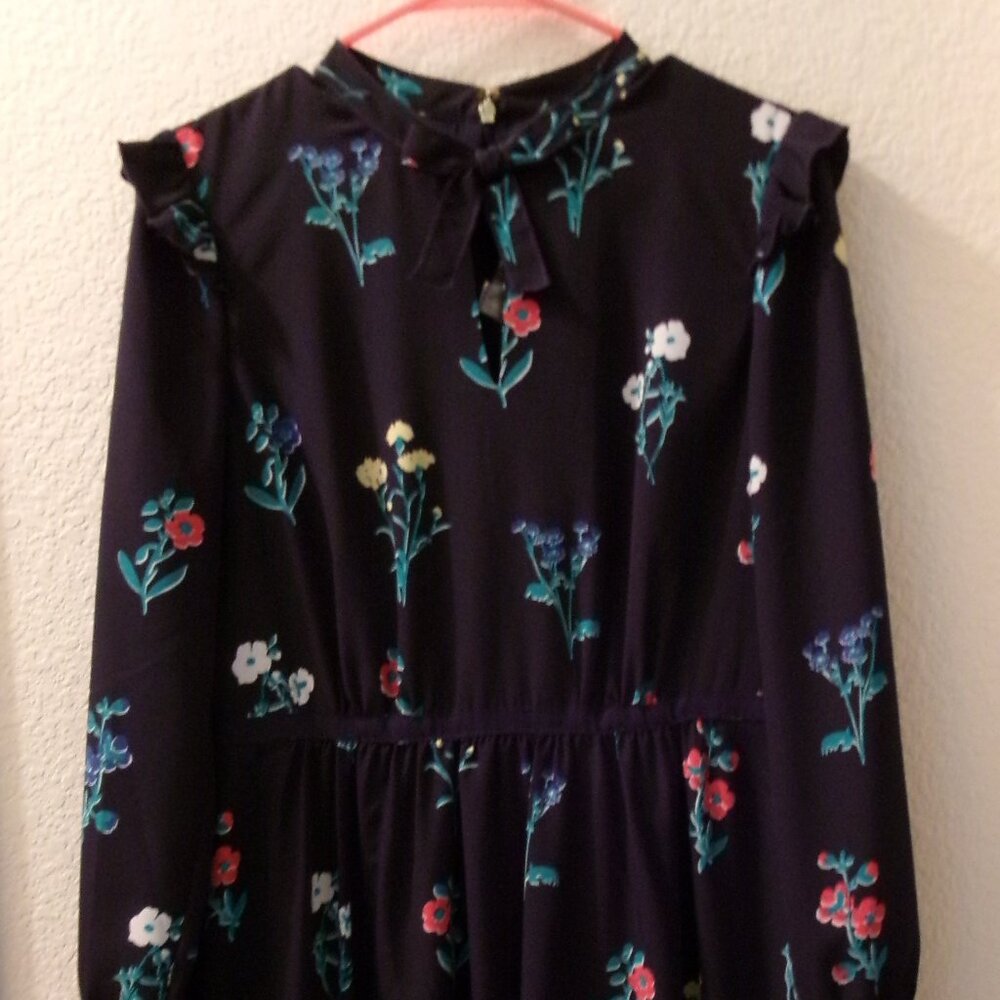 NWTS, DRAPER JAMES, SIZE 8, LONG SLEEVE, TISDALE FLORAL BOW DRESS